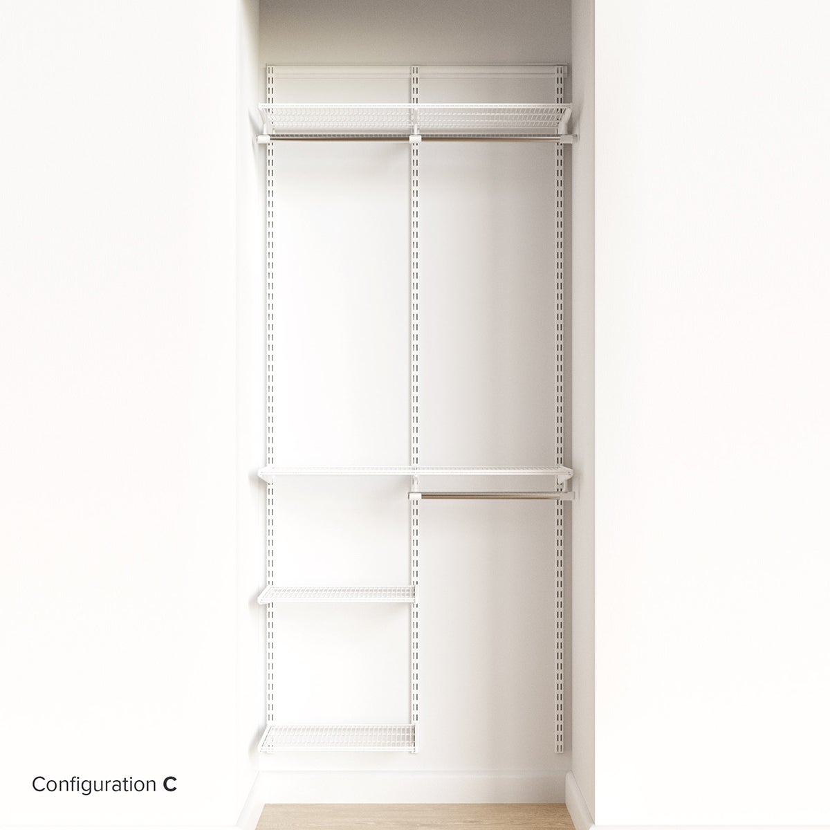 Elfa Classic 3' Closet Kit The Container Store