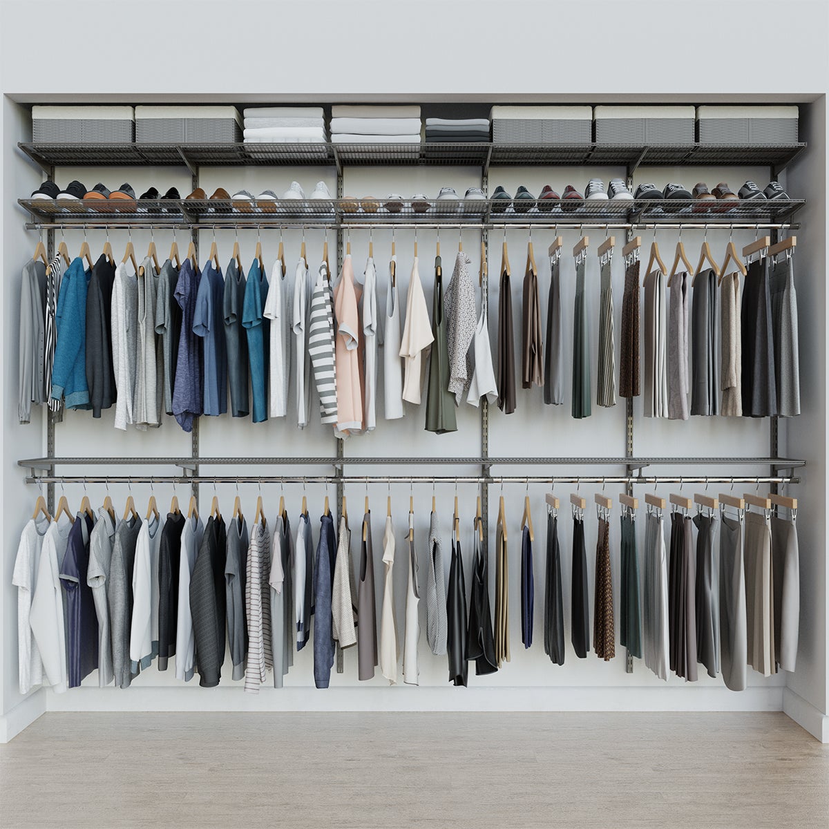 Elfa Classic 10' Closet Kit The Container Store