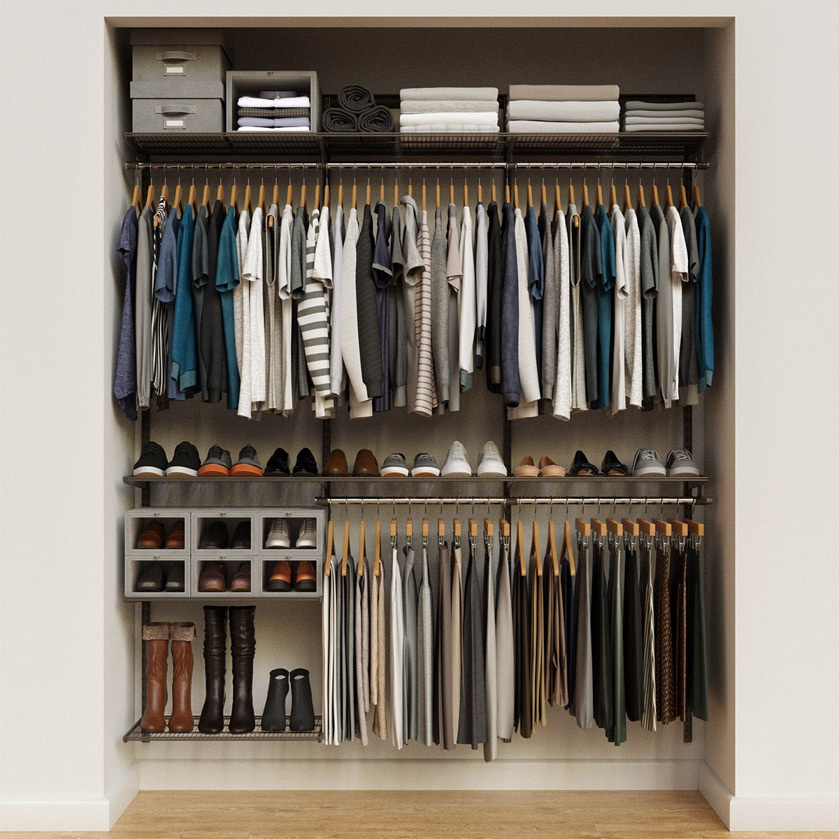 Elfa Classic 6' Closet Kit The Container Store