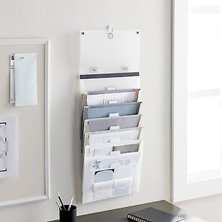 The Container Store Cascading 6-Pocket Letter File Wall Organizer