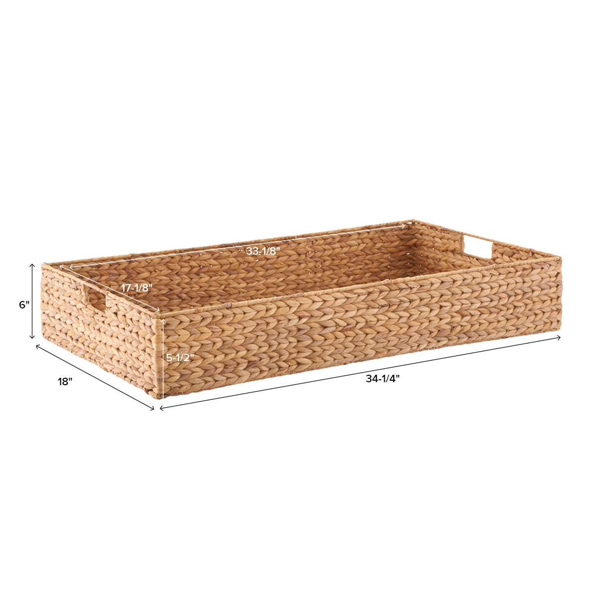 Water Hyacinth Coffee Table/Under Bed Bin The Container Store