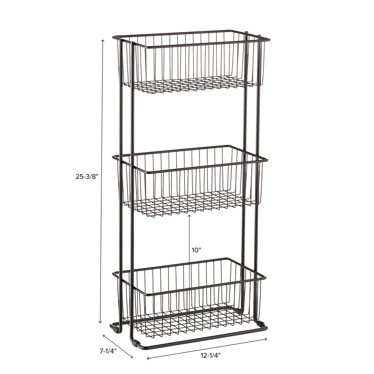 3Tier Shelf Basket Tower The Container Store