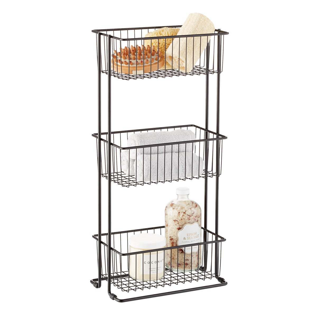 3Tier Shelf Basket Tower The Container Store