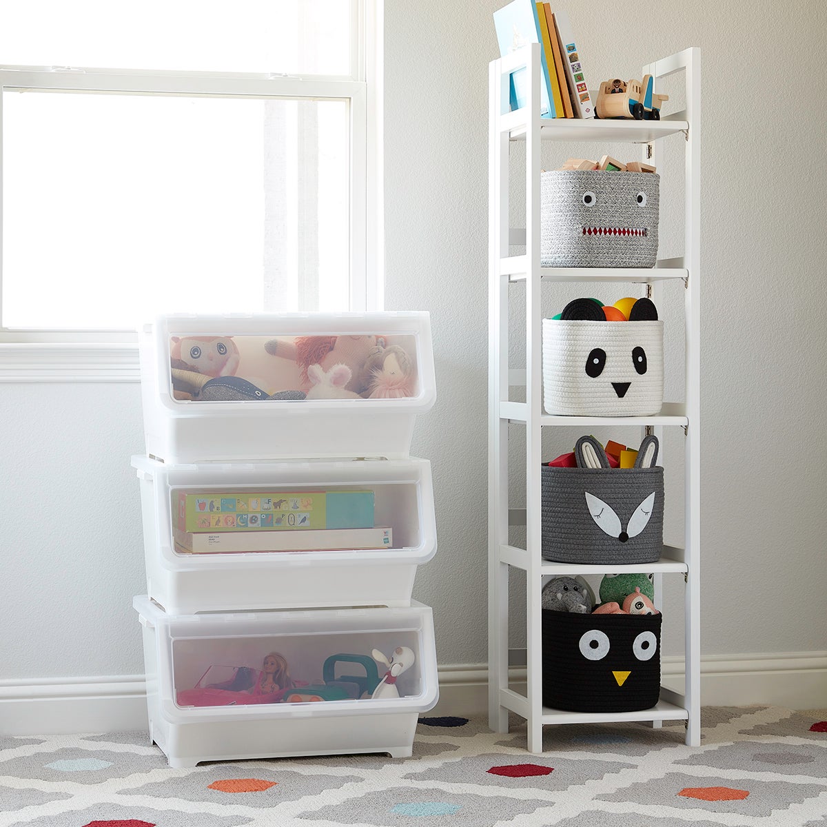 Solid Wood Folding Tower The Container Store