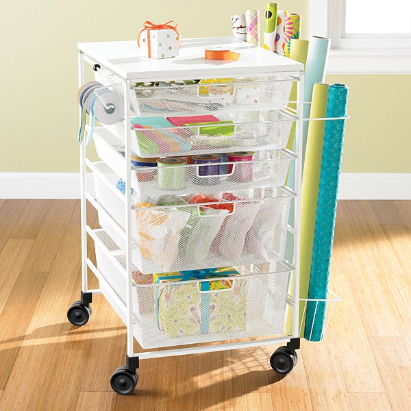 Elfa Gift Wrap Cart The Container Store
