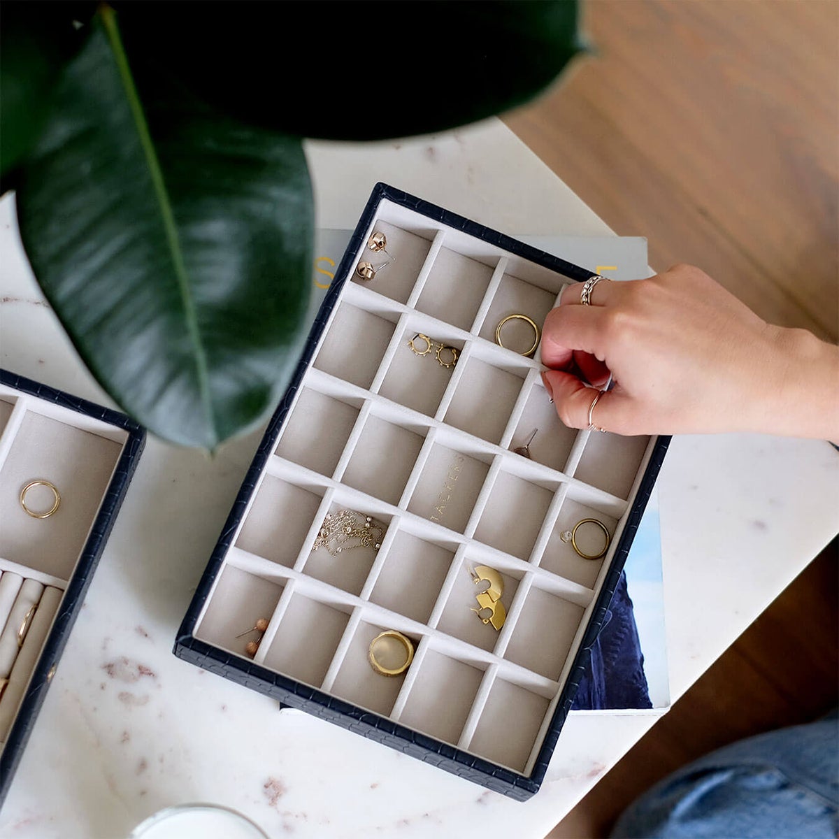 Stackers Classic Jewelry Box Set of 3 The Container Store