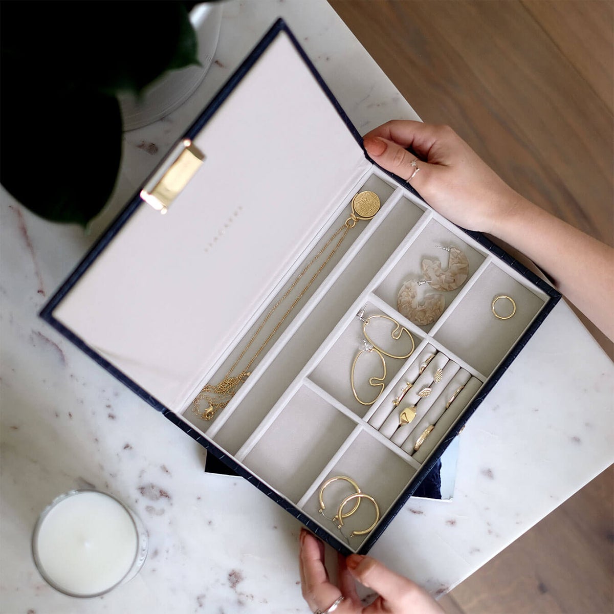 Stackers Classic Jewelry Box Set of 3 The Container Store