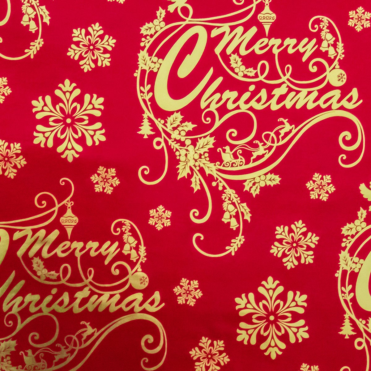 Red & Gold Merry Christmas Wrapping Paper The Container Store