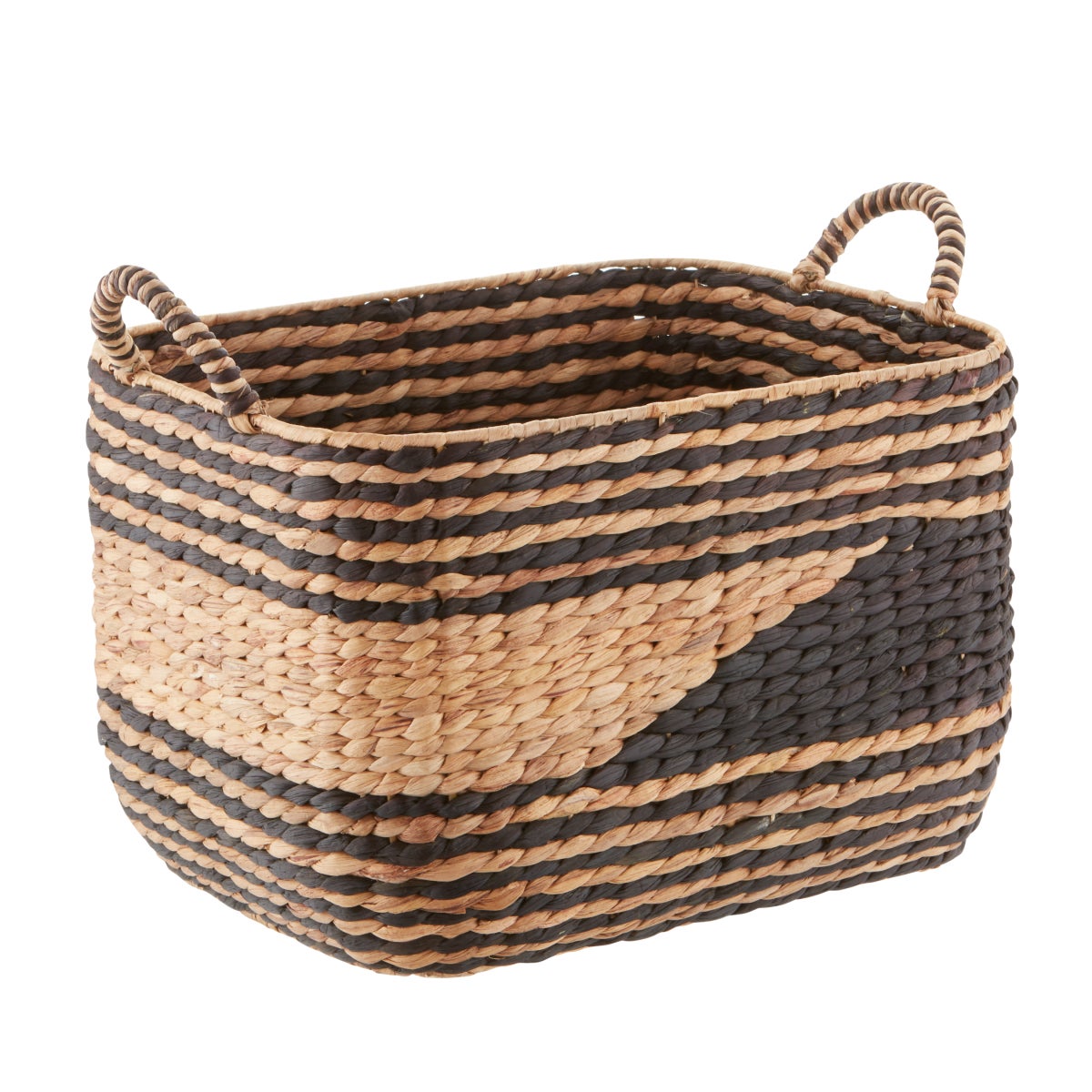 Black & Natural Water Hyacinth Storage Bins The Container Store