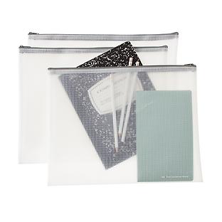 The Container Store Letter-Size Pouch Set Pkg/3
