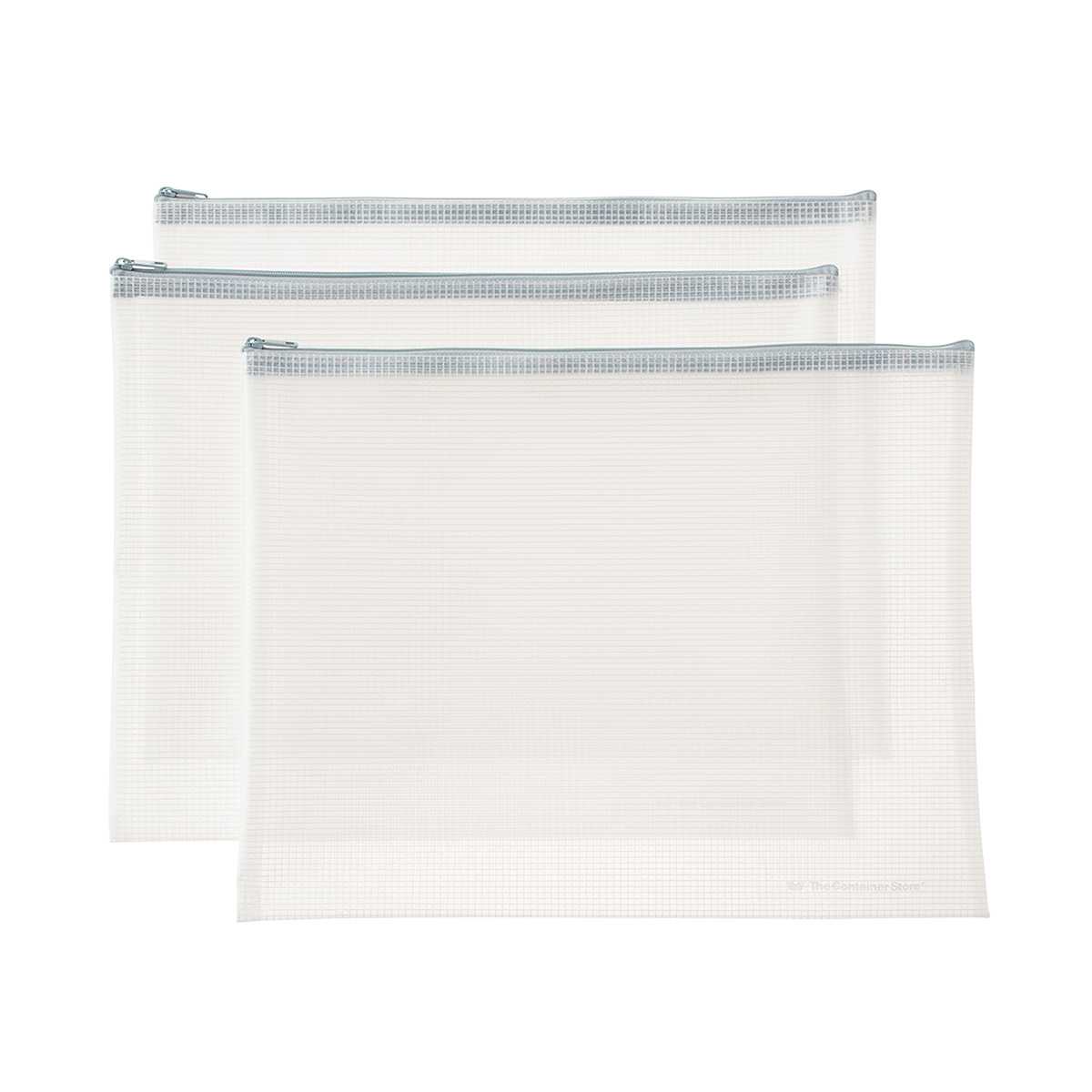 The Container Store Letter-Size Pouch Set Pkg/3 | The Container Store
