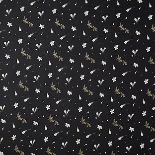 Black & Gold Hearts Foil Wrapping Paper