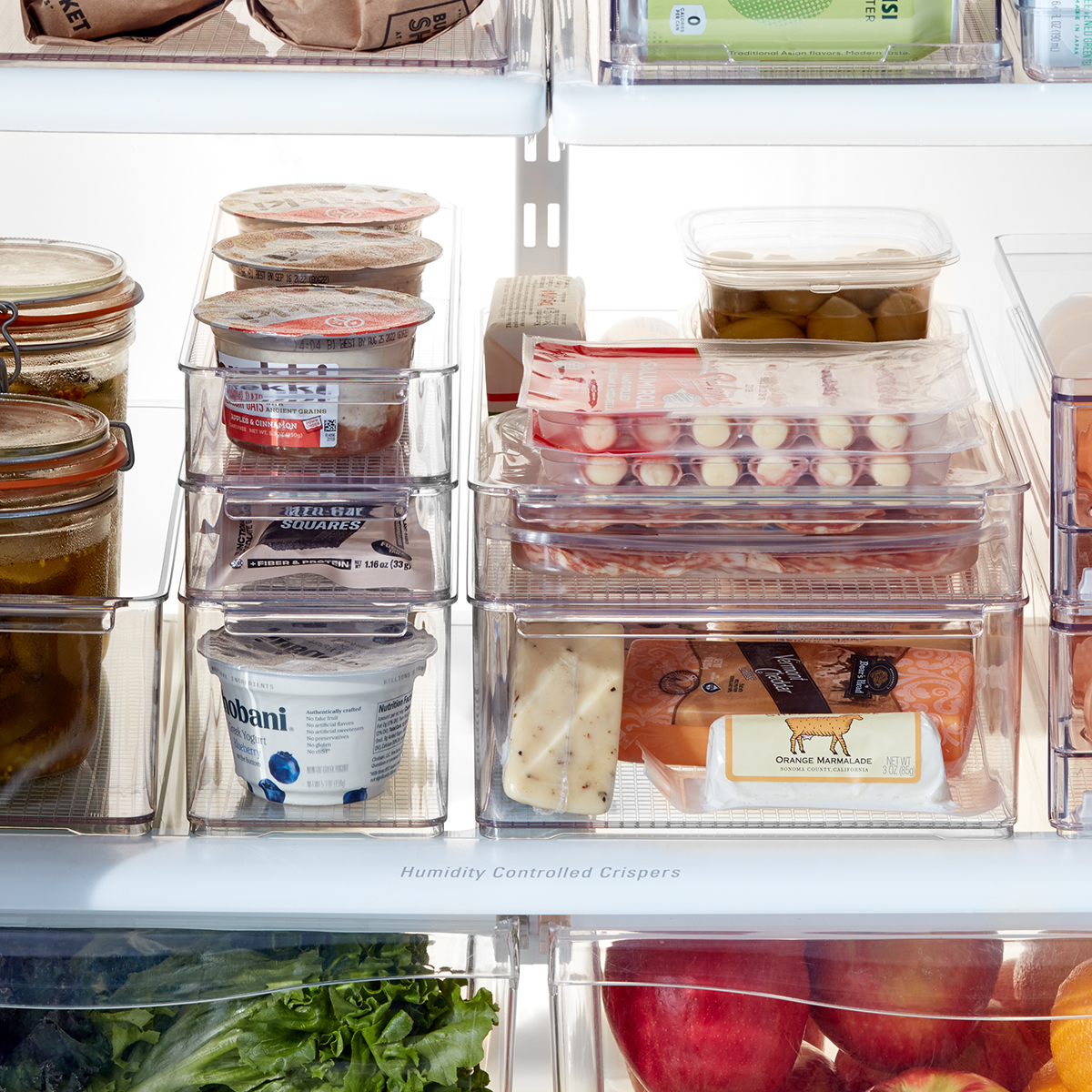 The Everything Stacking Fridge Bins | The Container Store