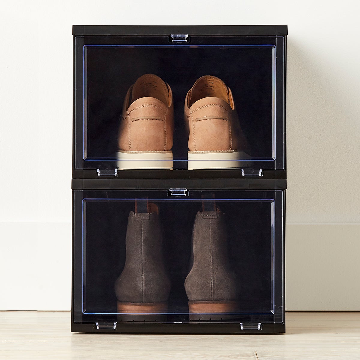 DropFront Shoe Boxes The Container Store