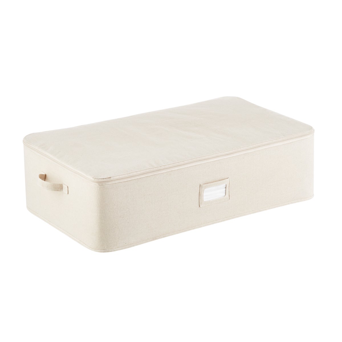 The Container Store Underbed Zippered Storage Bag Natural