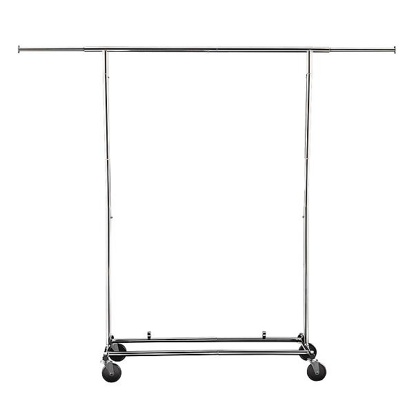 Chrome Commercial Folding Garment Rack | The Container Store