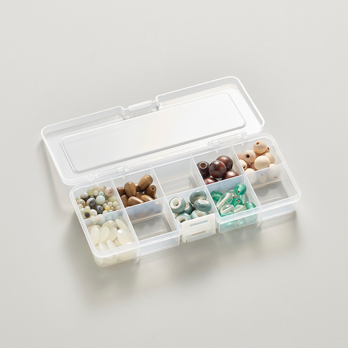 Small 10-Compartment Box Translucent
