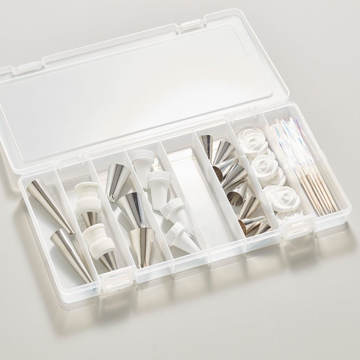 Large 8-Compartment Box Translucent