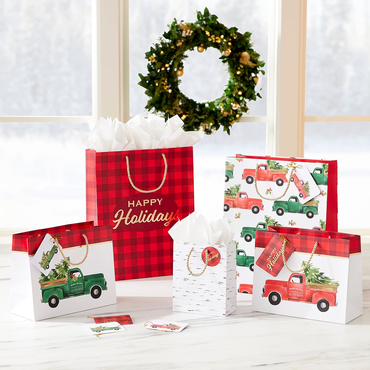 Modern Cabin Gift Bag Set The Container Store