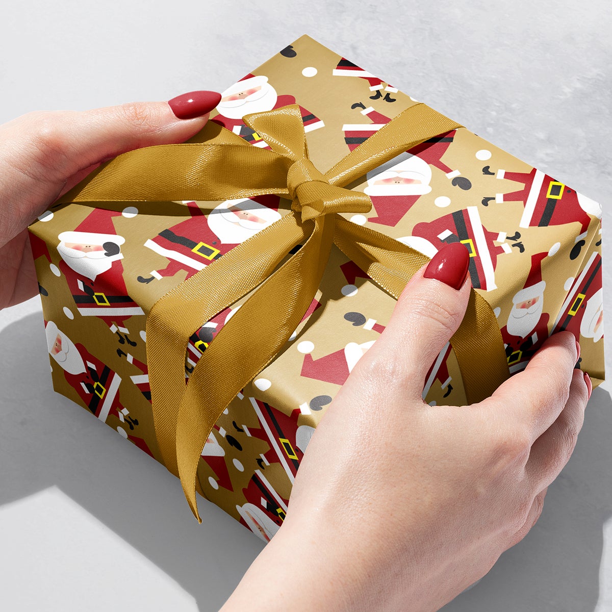 Dancing Santa Wrapping Paper