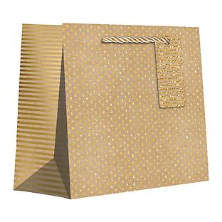 Jillson & Roberts Gold Dots Medium Gift Bag