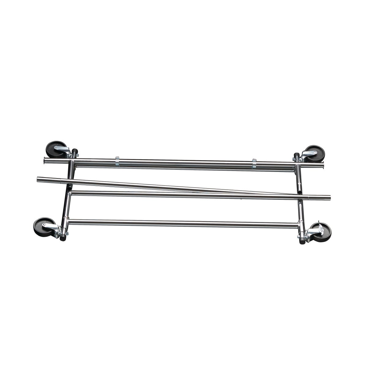 Chrome Commercial Folding Garment Rack The Container Store
