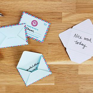 Mini Mail Fold-Up Messages Pkg/100