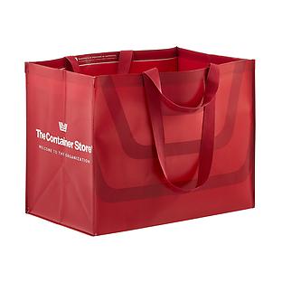 The Container Store 21 gal. Oversized Holiday Logo Tote