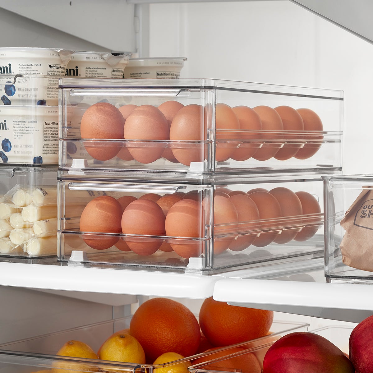 Everything Organizer Collection Egg Holder with Drawer The Container