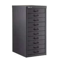 Bisley White 8- & 10-Drawer Collection Cabinets