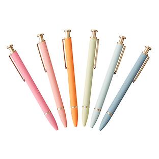U Brands Monterey Soft Touch Ballpoint Pens Pkg/6