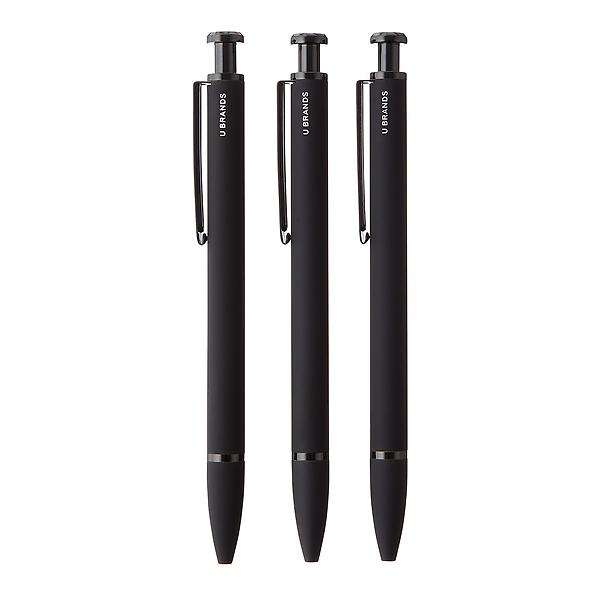 U Brands Monterey Soft Touch Ballpoint Pens Pkg/3