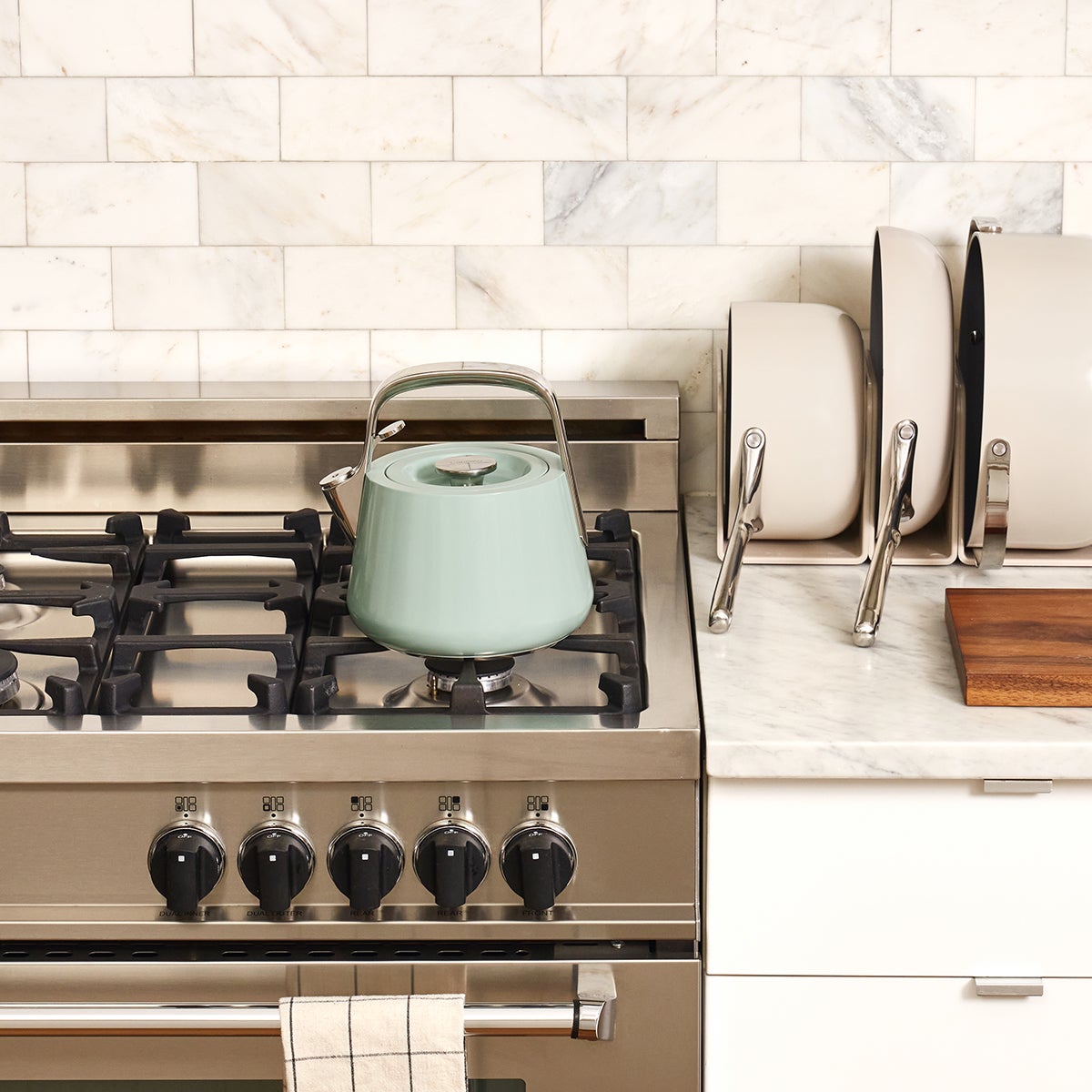 Caraway Home Stovetop Whistling Tea Kettle The Container Store