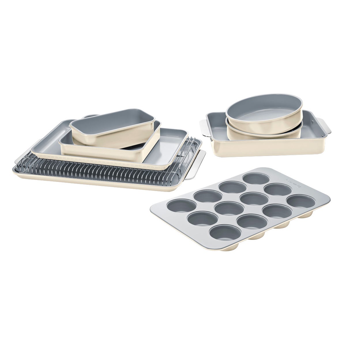 Caraway Home NonToxic NonStick 11Piece Bakeware Set The Container