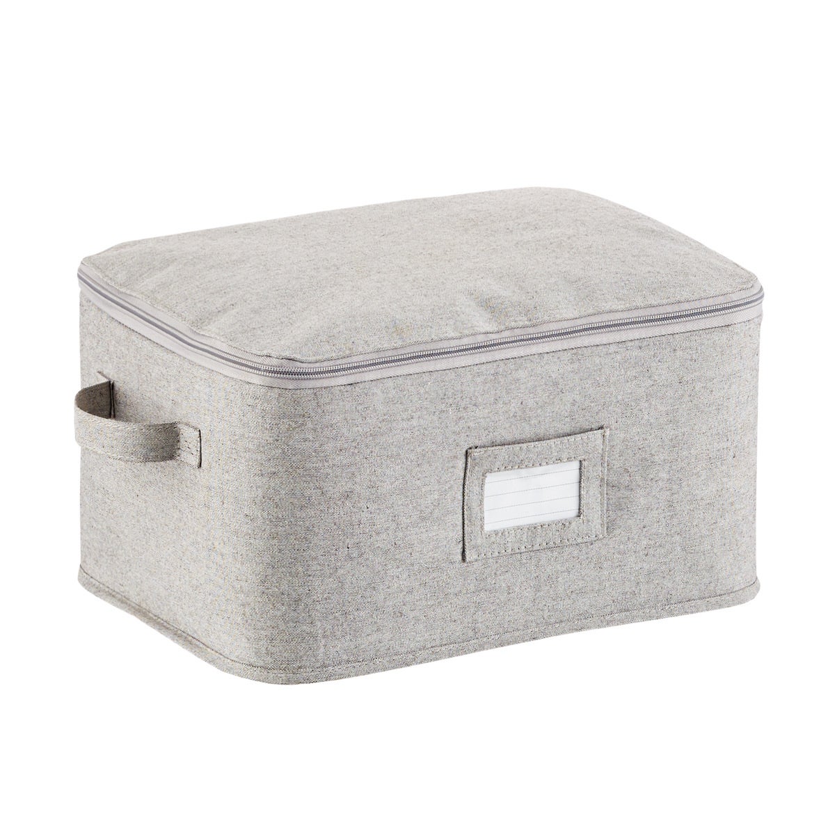 The Container Store Small Zippered Storage Bag Grey