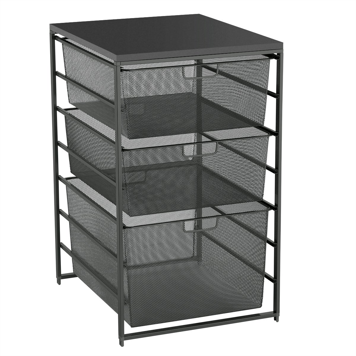 Elfa Graphite & Slate Mesh Laundry Sorter The Container Store