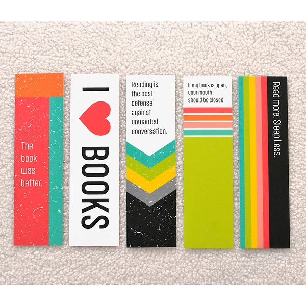 Bookworm Bookmark Set of 5