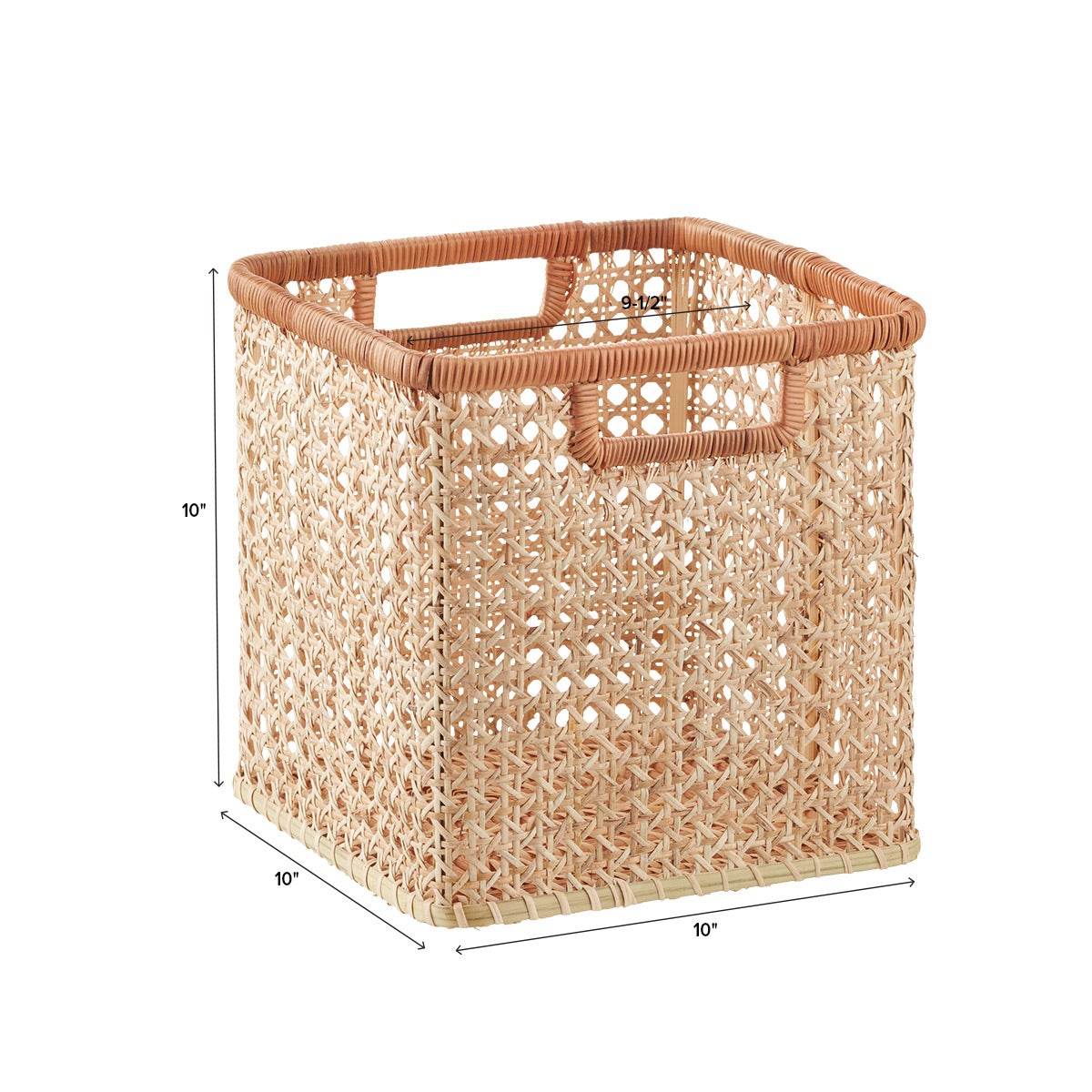 Albany Rattan Cube The Container Store