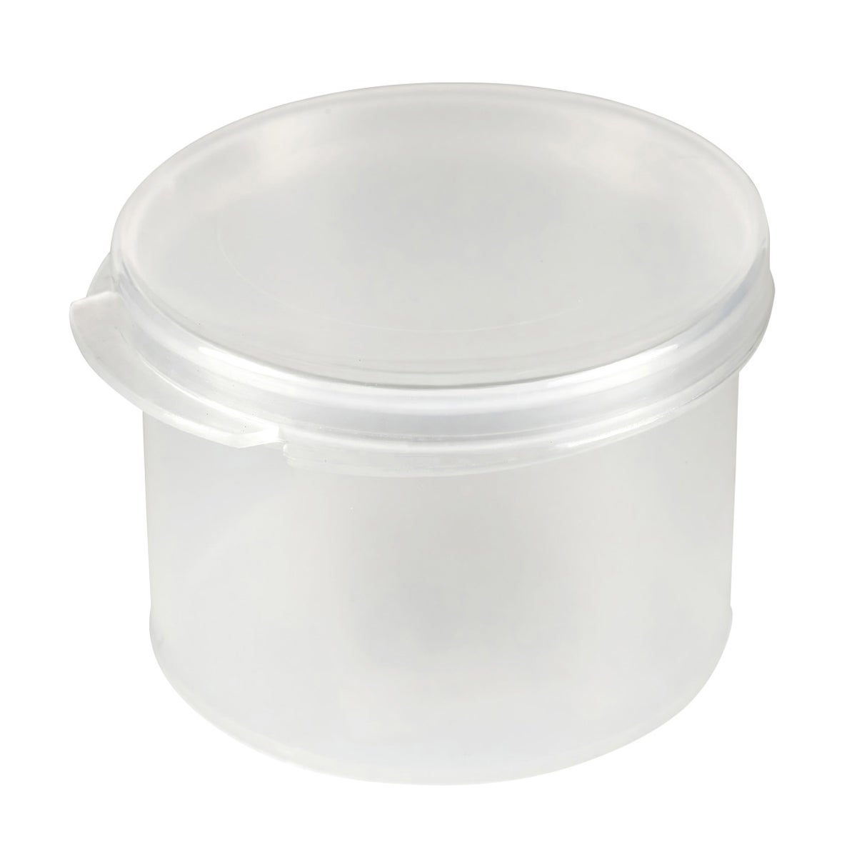 1 oz. Hinged-Lid Jar Translucent