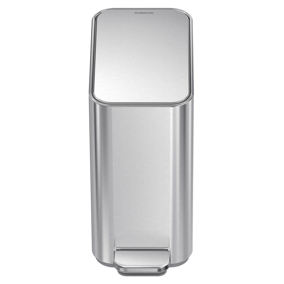 simplehuman Slim Step 1.3 Gallon Steel Trash Can The Container Store
