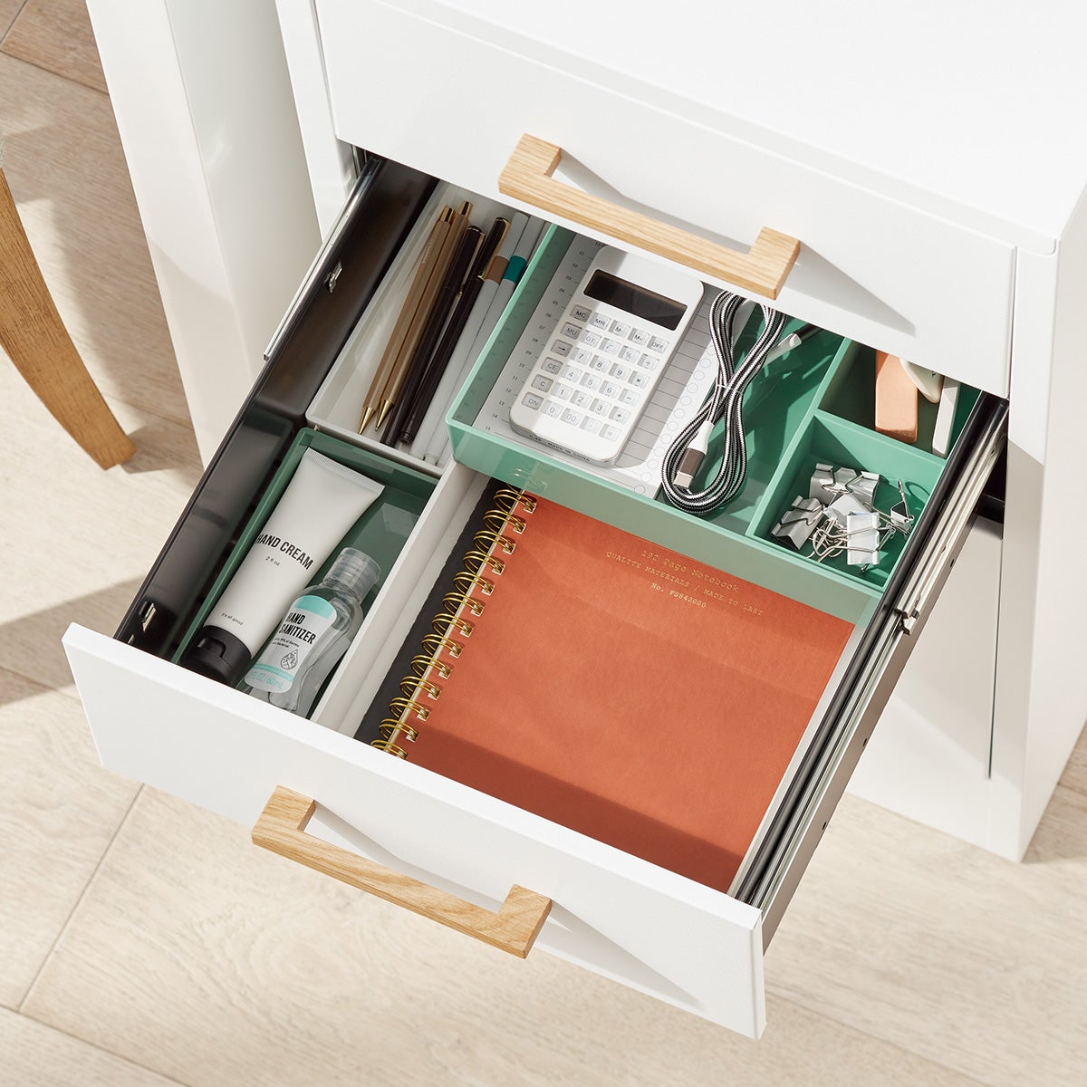 2Drawer White Locking Filing The Container Store