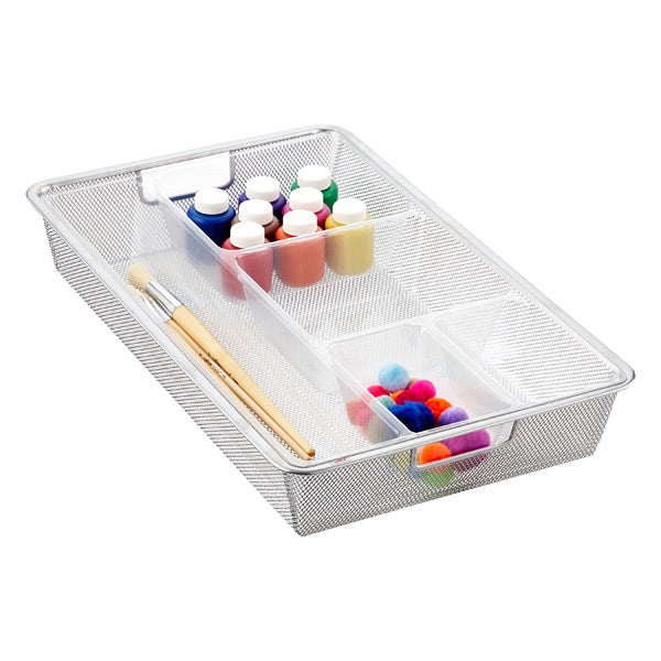 Removed MTMD- Clear Divided Elfa Drawer Tray