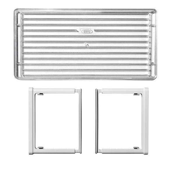 OXO Good Grips Adjustable Refrigerator Shelf Riser The Container Store