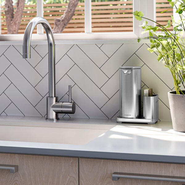 simplehuman 14 oz. Rechargeable TouchFree Soap Dispenser with Caddy