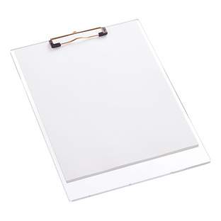 Russell Hazel Clear & Gold Acrylic Clipboard Reviews | The Container Store