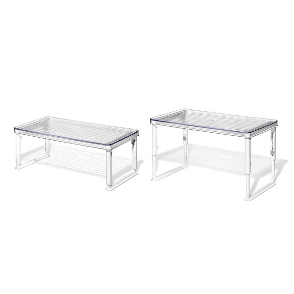 OXO Good Grips Adjustable Refrigerator Shelf Riser The Container Store