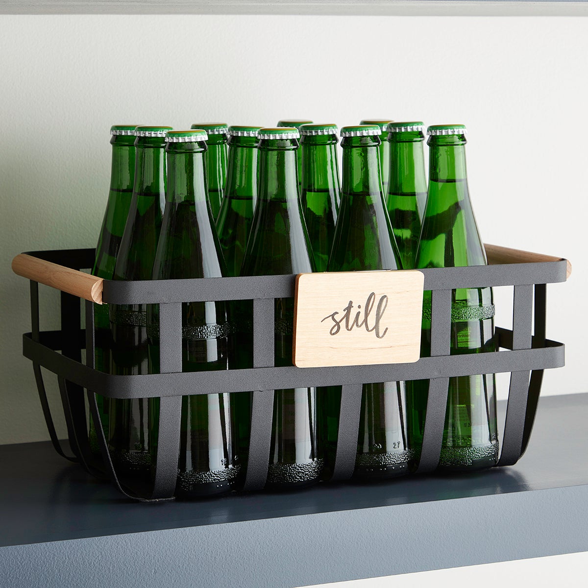 Yamazaki Tosca Baskets with Wooden Handles The Container Store