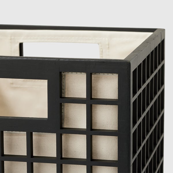 Marie Kondo Kocha Brown Shoji Handled Cube with Liner The Container Store