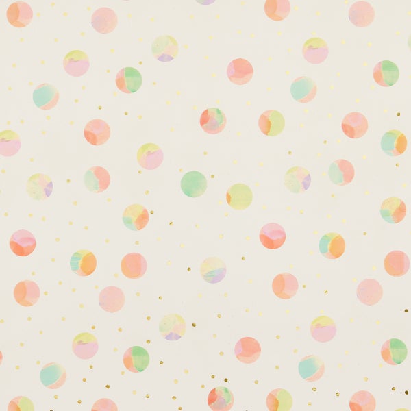 Birthday Dots Metallic Wrapping Paper The Container Store