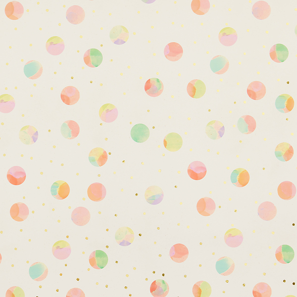 Birthday Dots Metallic Wrapping Paper